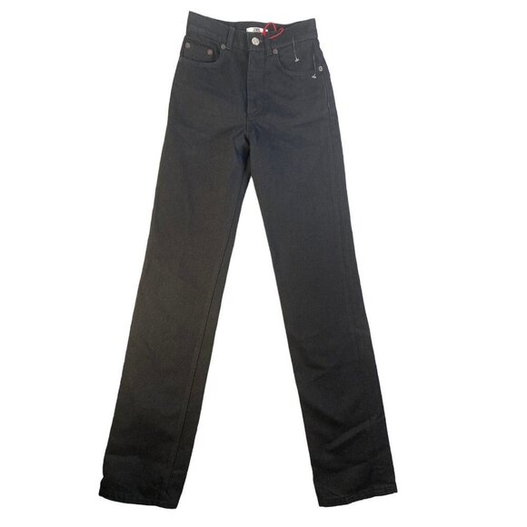 ZARA Womens Straight Leg Dark Wash Pockets‎ Size 0 Long - Picture 1 of 8